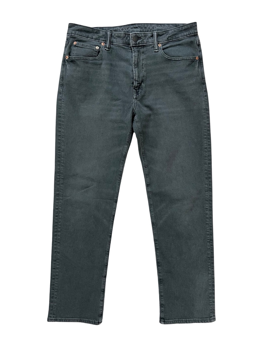 American Eagle Outfitters Easyflex Relaxed Straight Leg Jeans Mens 33 Gray